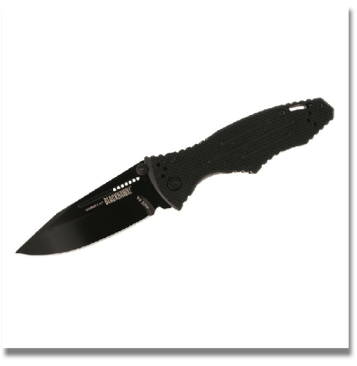 BLACKHAWK Hornet II

Designed by legendary edged-weapons expert James Keating, this powerful tactical folding knife features a heavy-duty liner-lock mechanism and ambidextrous thumb stud, making it a dependable, versatile cutting tool. 